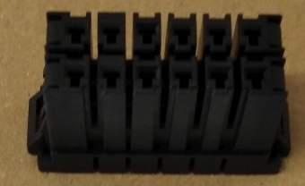 1-917659-6 - Dynamic 3000 Series, Housing, Receptacle, Wire-to-Board, 12 Position, 3.81mm [.149in] Centerline, Crimp, 2 Row, Row-to-Row Spacing .299 in [7.62 mm]  .. cena na dotaz / price on request