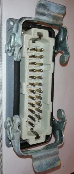 1110049-23/24pin - konektor samec + pouzdro, starší   .. cena na dotaz / price on request