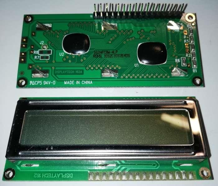 162AFCBW4LP - 2x16 LCD display , pájený