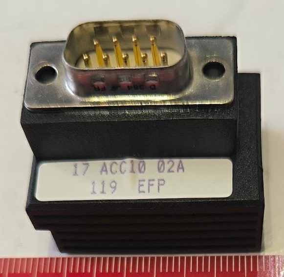 TELEMECANIQUE 17-ACC10-02A 119 EFP - bus end adapter .. použitý / used .. cena na dotaz / price on request