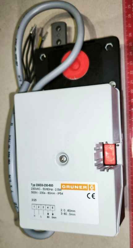 230D3-230-500 - GRUNER servopohon, originál balení