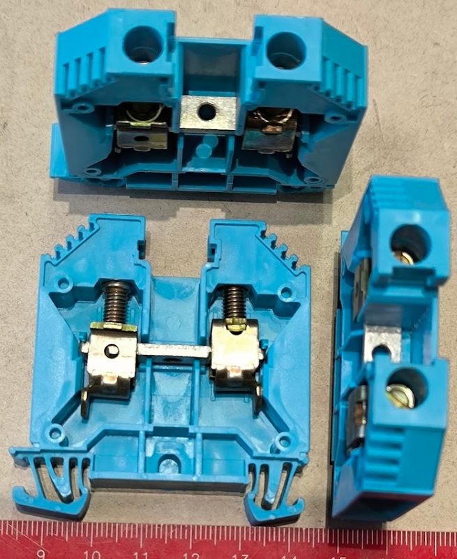 WDU16BL - 1020480000 - Průchozí svorkovnice, Šroubové připojení, Tmavě béžová, 16 mm², 76 A, 1000 V, Počet připojení: 2