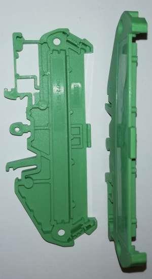 Bočnice - UM 72-SEFE/L - 2959340 - Boční prvek, vlevo s podstavcem, šířka: 5 mm, délka: 72 mm, k montáži na NS 32 nebo NS 35/7,5