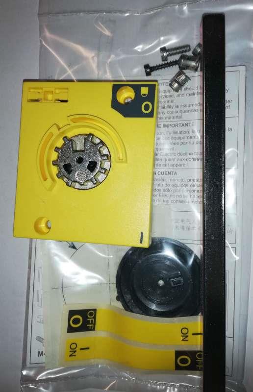 31058 - Right side rotary handle - red handle - for INS250 & INV100…250