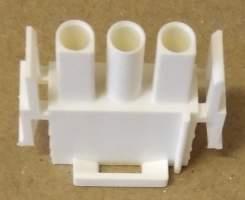 350766-4 - Universal MATE-N-LOK, Rectangular Power Connectors, Housing, Plug, Wire-to-Wire / Wire-to-Board, 3 Position, 6.35mm [.25in] Centerline, Wire & Cable