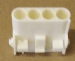 350780-1 - Universal MATE-N-LOK, Rectangular Power Connectors, Housing, Receptacle, Wire-to-Wire / Wire-to-Panel, 4 Position, 6.35mm [.25in]