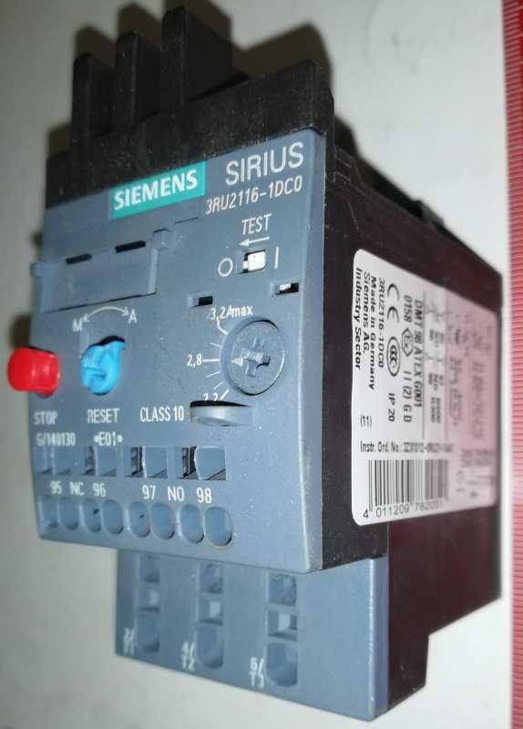 3RU2116-1DC0 - přepěťové relé SIEMENS   .. cena na dotaz / price on request