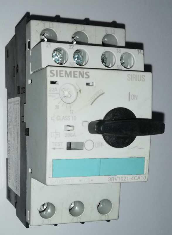 3RV1021-4CA10 - circuit breaker +3RV1901-1E .. cena na dotaz / price on request