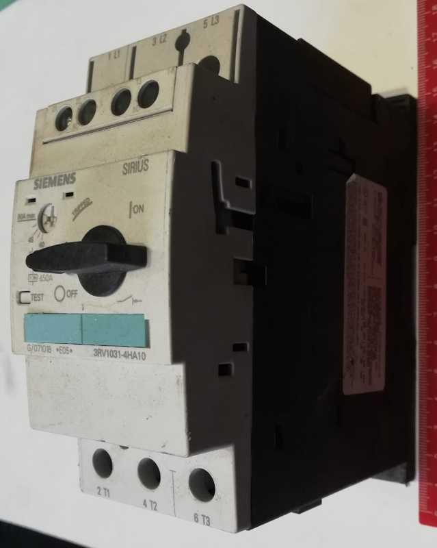 Siemens 3RV1031-4HA10 výkonový vypínač    .. použitý / used  .. cena na dotaz / price on request