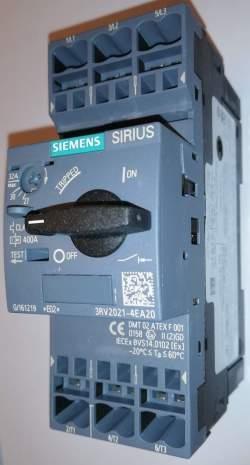 3RV2021-4EA20 - Motorový jistič s rozsahem nastavení proudu - 27-32A,zkrat.400A, S0, bezšroubové svorky.. cena na dotaz / price on request