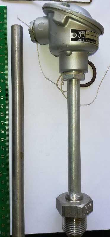 405112375834 - 2xPt100/2,  -200+600°C,stonek 55cm, od závitu 40cm   .. cena na dotaz / price on request