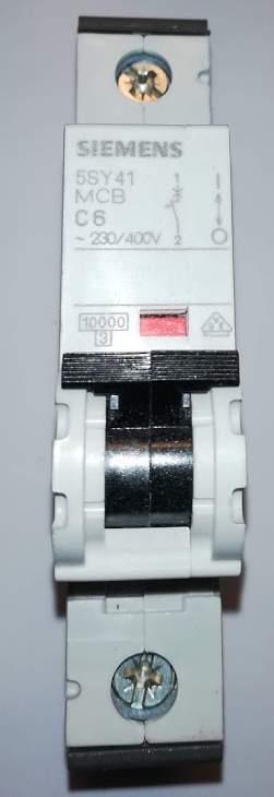není skladem - jistič  Siemens 5SY61 MCB C10
