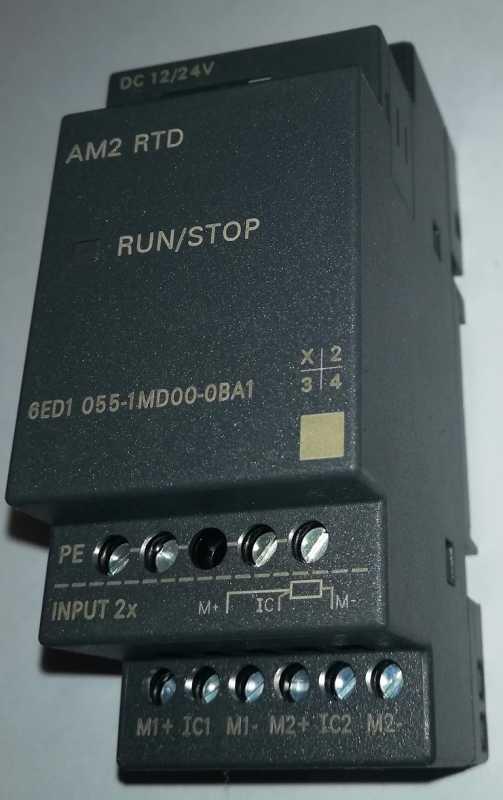 6ED1055-1MD00-0BA1 LOGO! AM2 RTD EXPAN. MODULE, PU: DC 12/24V, 2AI, -50 ... cena na dotaz / price on request