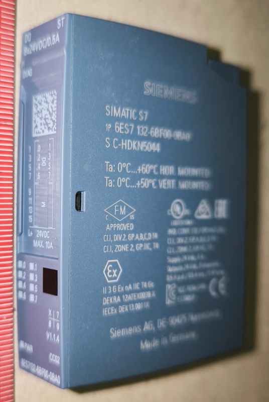 SIEMENS 6ES7132-6BF00-0BA0 SIMATIC ET 200SP, DIGITAL OUTPUT MODULE, DQ 8X24VDC/0,5A STANDARD, ...
