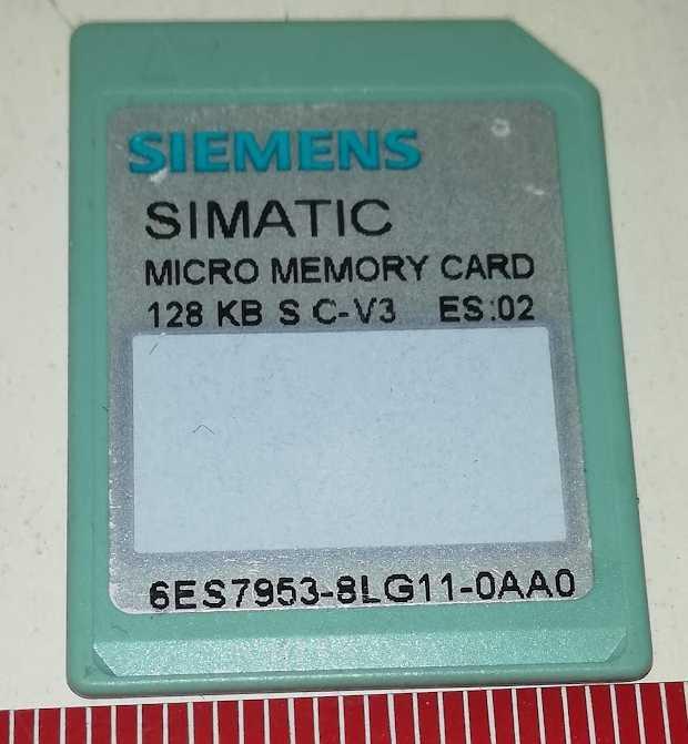 SIMATIC S7-300 ET200S: 6ES7 953-8LG11-0AA0 MMC 128kByte, 3,6V NFLASH, pro CPU S7-300 / C7 / ET200S  .. použitý / used  .. cena na dotaz / price on request