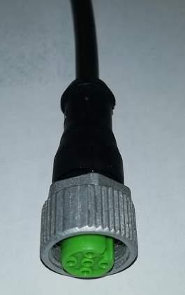 7000-12221-6540300 - PUR 4x0.34 bk UL/CSA+robot+drag chain 3m - M12 female 0° with cable