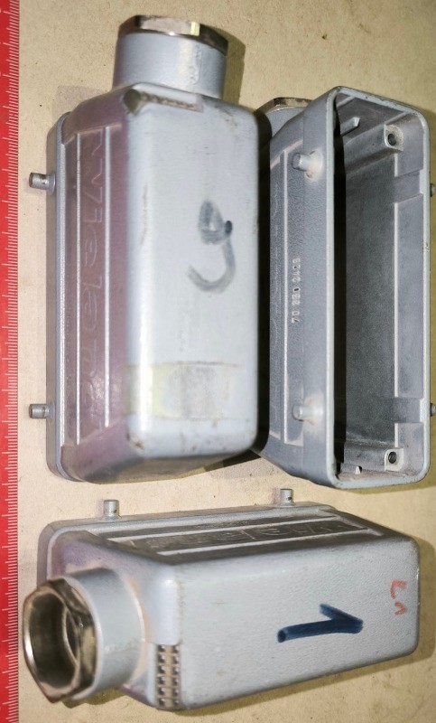 CONNECTOR HOUSING 120X40 CABLE ENTRY 15MM 703502428 WIELAND .. použitý / used .. provedení dle foto (002)