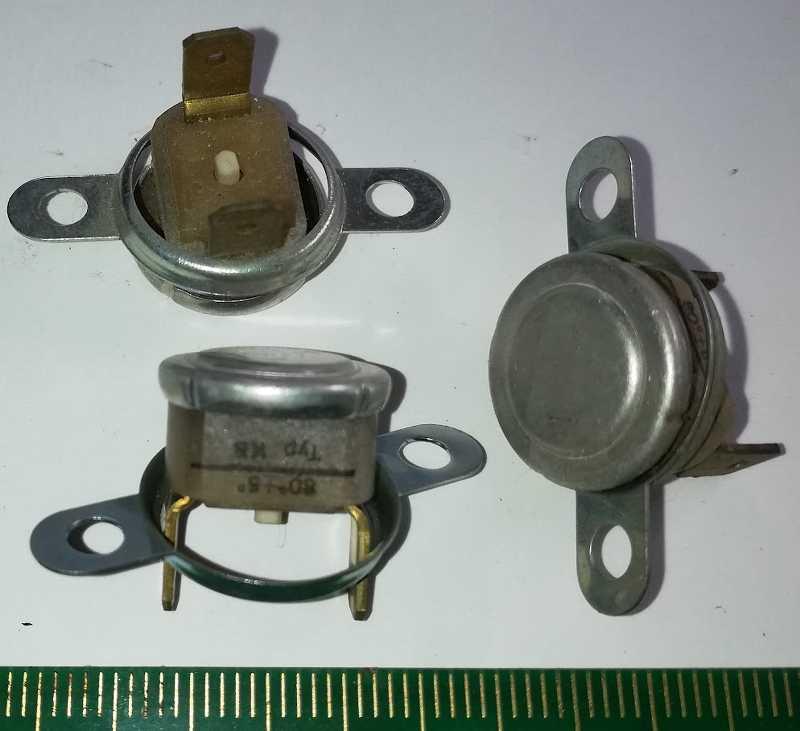 termostat 91-T200 250V 16(6)A 80°+5°C typ KB,  KIENZLER thermosten