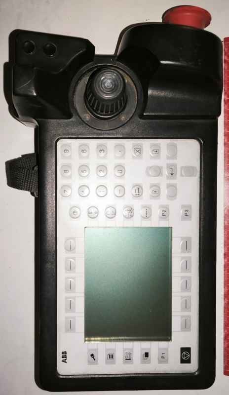 ABB-001 - ovládací panel, neupřesněný typ ( ? ABB 3HNE00313-1 Robot Teach Pendant ), z demontáže . .. použitý / used... cena na dotaz / price on request