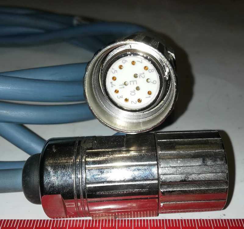 konektor ST.0200.0001 ( KA.0003.6301 ) na kabelu 1,8m  .. použitý / used