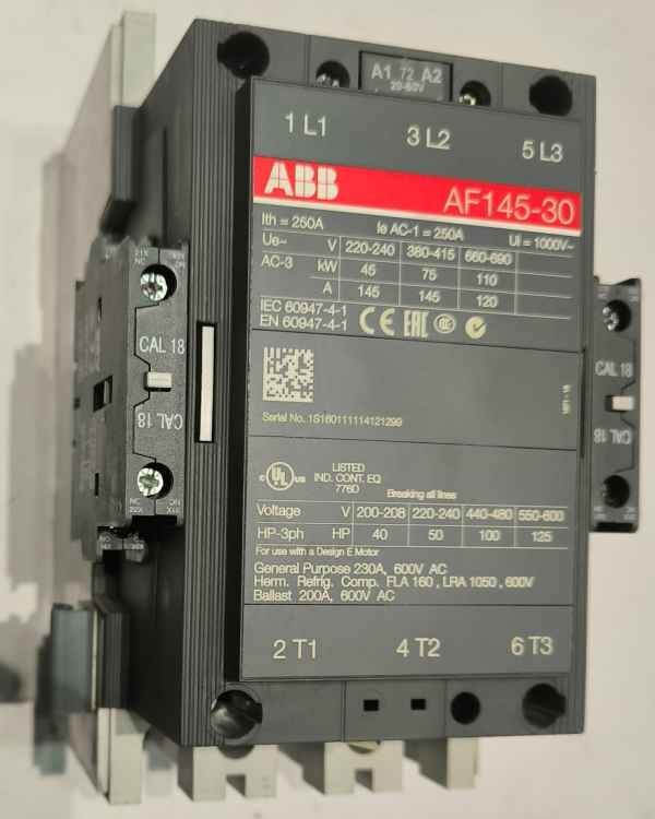 ABB výkonový stykač AF145-30 -  20-60V  .. cena na dotaz / price on request
