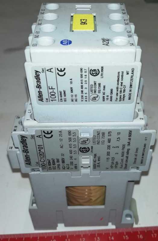 stykač 100-C12D*01 - 24Vdc  + 100-F ALLAN BRADLEY ..  cena na dotaz / price on request