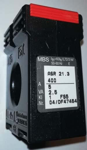 proudové trafo MBS ASR 21.3 400/5A