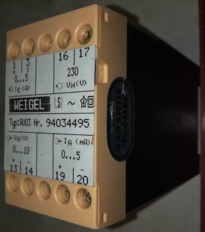 WEIGEL AU03 .. použitý / used   .. cena na dotaz / price on request