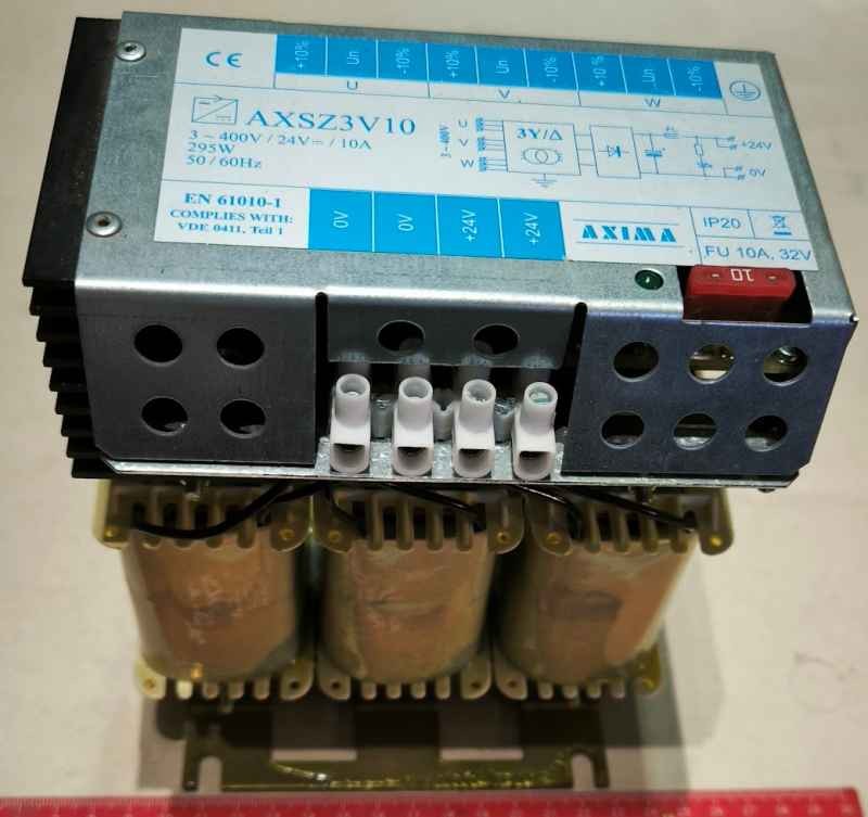 Zdroj AXSZ3V10 400V/24V 10A  AXIMA   .. cena na dotaz / price on request