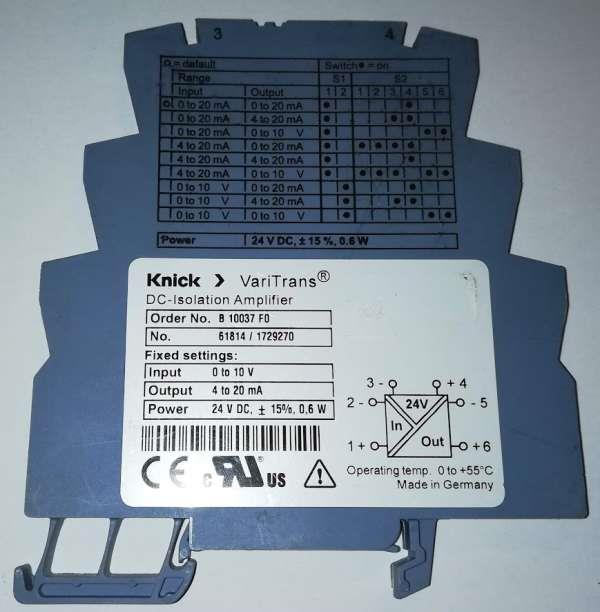 KNICK VariTrans B10037F0 .. použitý / used .. cena na dotaz / price on request