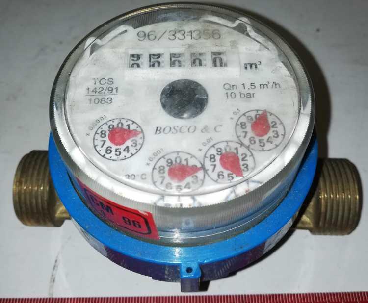 vodoměr BOSCO, nepoužitý