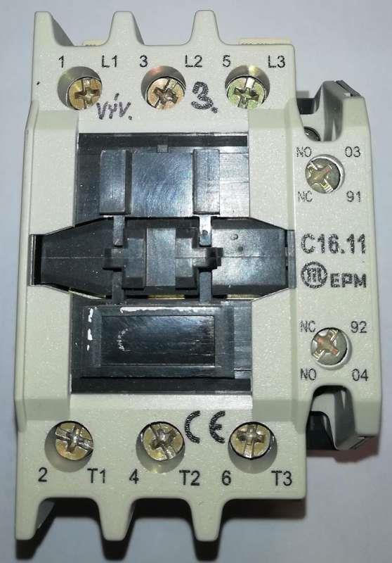 C16.11 230V 50Hz - stykač - EPM    .. cena na dotaz / price on request