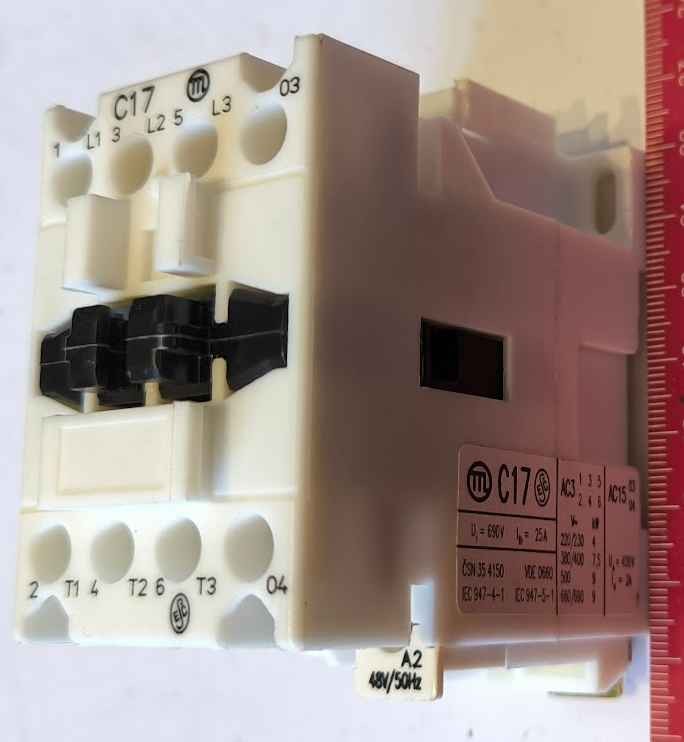 stykač C17  48V 50Hz, nové, v originál balení  .. cena na dotaz / price on request