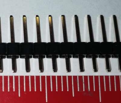 C2100-36ASGASOR - Kolíková lišta lámací,1řada x 36,R=2.54mm  .. balení 20ks