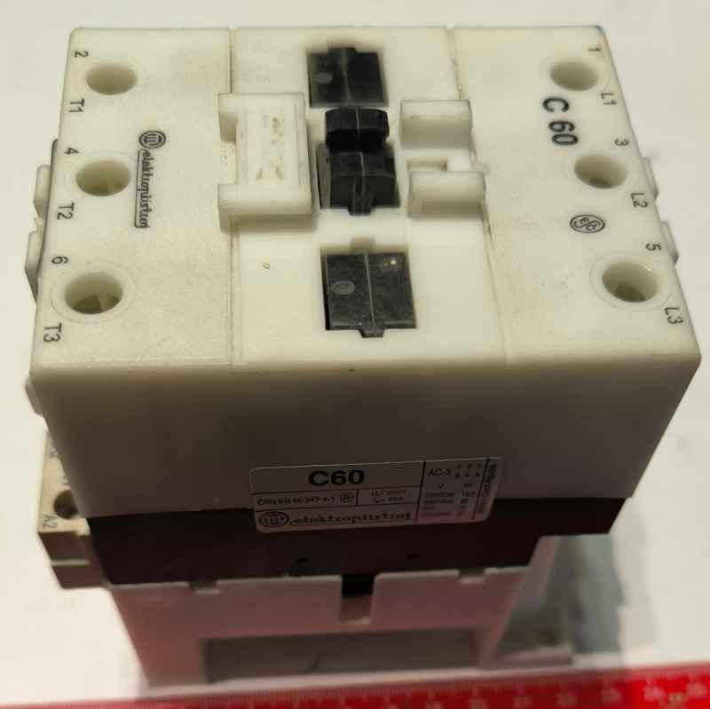 Stykač C60 3-pólový motorový 60A cívka 230V AC 50Hz EPM Elektropřístroj .. cena na dotaz / price on request