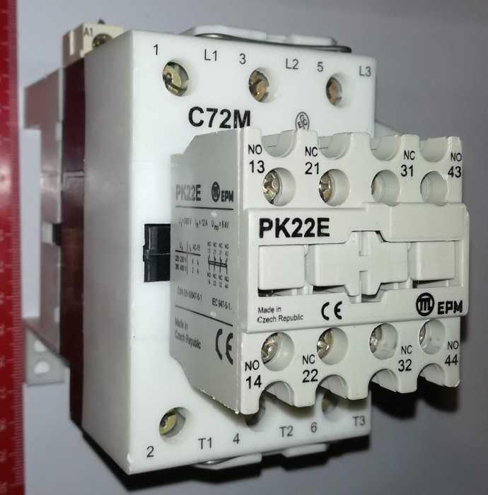 stykač EPM C72M 380V/50Hz + PK22E .. cena na dotaz / price on request