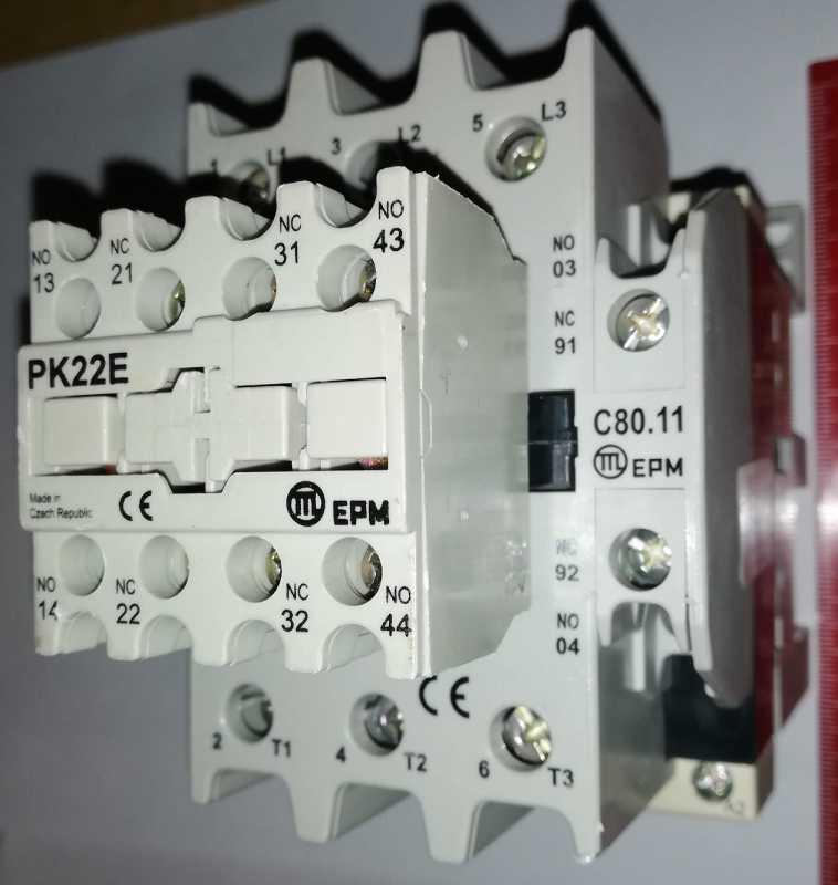 stykač EPM C80.11 380V-400V/50Hz + PK22E .. použitý/used
