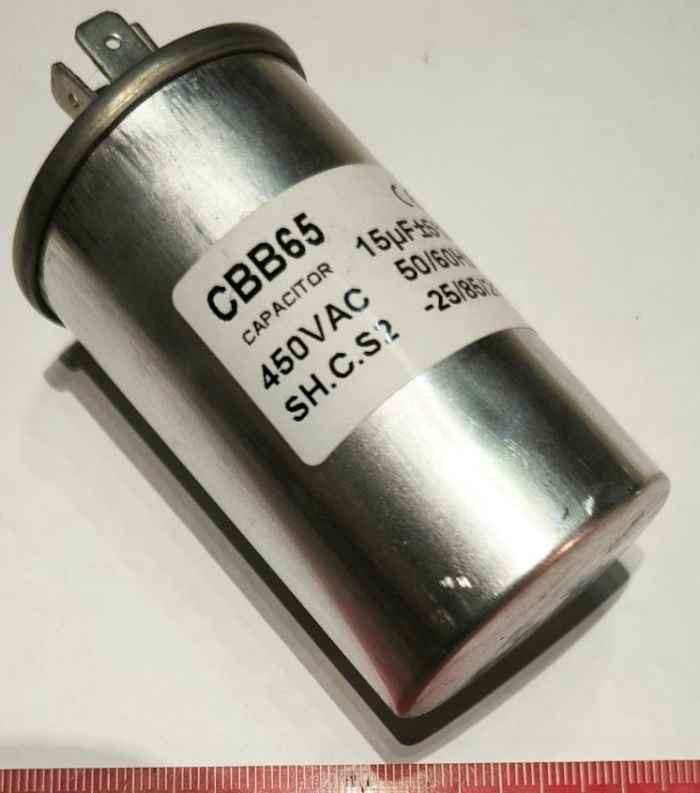 CBB65 capacitor 15uF 450Vac