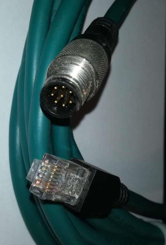 Cognex CCB-84901-1003-05 Ethernet cable M12 8 Pin x coded to RJ45 connector