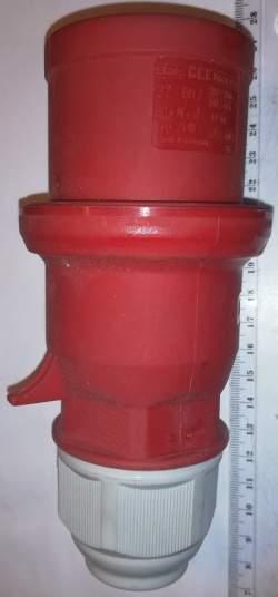 není skladem - CEE-typ-2148-samec starší 32A 5-ti kolík, z demontáže