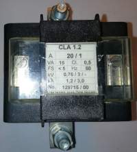 CLA1.2 20/1   - proudové trafo .. cena na dotaz / price on request