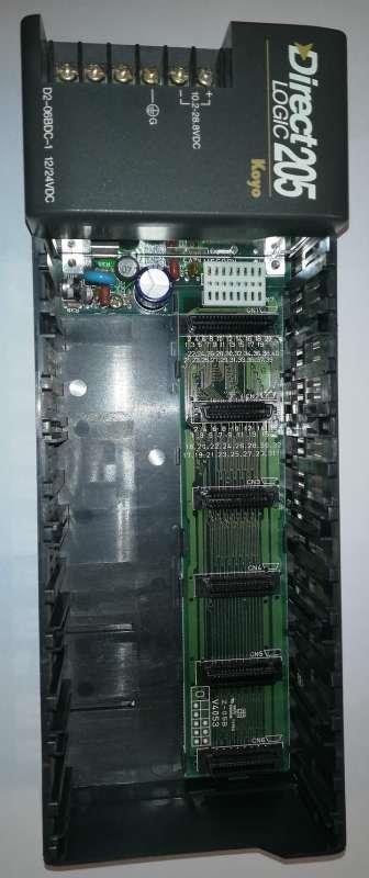 D2-06BDC1-1 - DirectLOGIC DL205 I/O base, 6-slot, DIN rail or panel mount  .. cena na dotaz / price on request