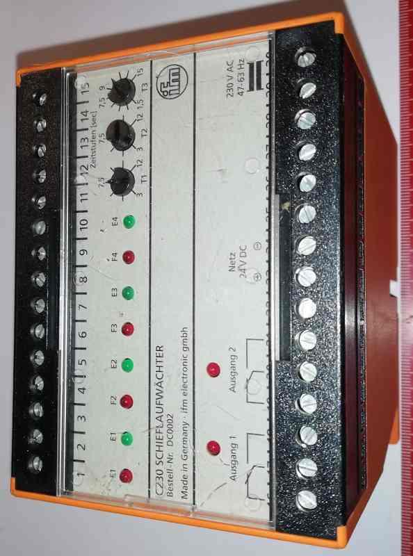 DC0002 - 230Vac - Evaluation unit for skew monitoring - IFM .. použitý / used   .. cena na dotaz / price on request