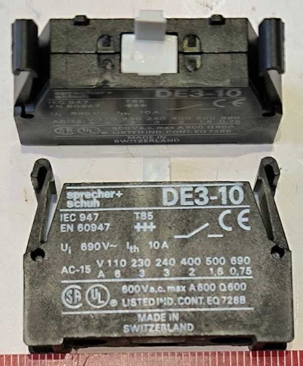 Sprecher + Schuh DE3-10 Contact Block DE310 660V~ 10A  .. cena na dotaz / price on request
