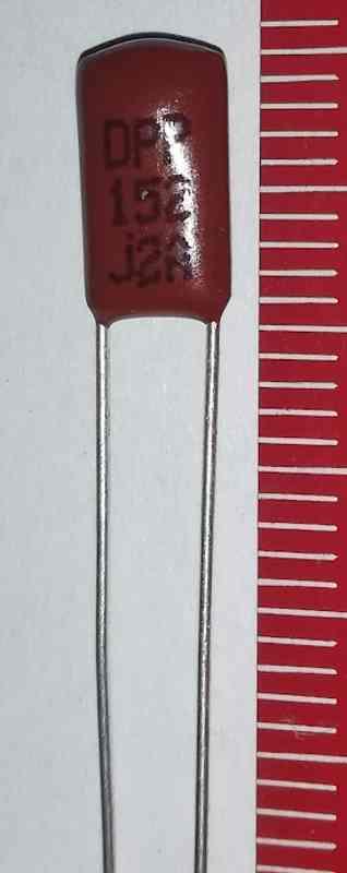 C 1n5/100V PP svítkový DEKI-03152J2A1A, RM5 .. balení 500ks za 190Kč