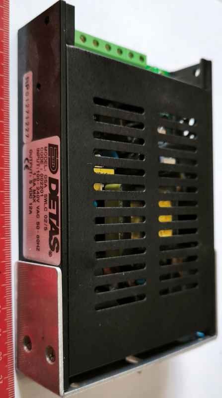 zdroj DETAS GSA SWLC 02/5 - 100-240Vac /  5Vdc 12A .. použitý / used .. cena na dotaz / price on request