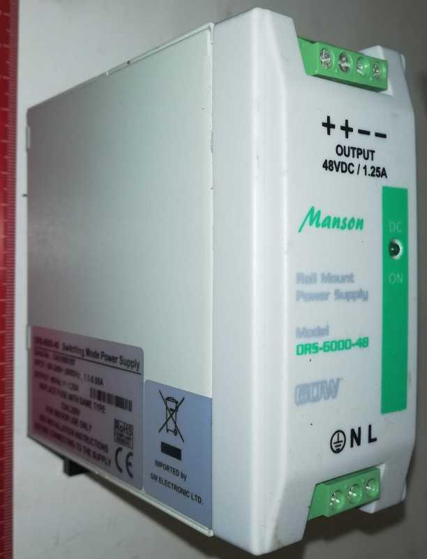 zdroj MANSON DRS-6000-48 .. 48Vdc 1,25A