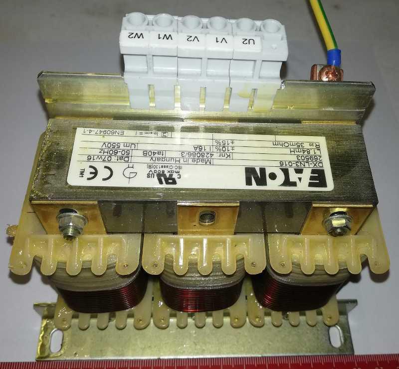 Eaton 269503 Tlumivka 3-fáz, 550V, In=16A DX-LN3-016