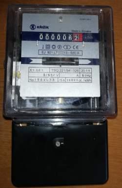 EJ921 - elektroměr jednofázový Křižík GBI  .. cena na dotaz / price on request