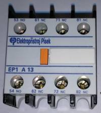 EP1A13 - pomocné kontakty   .. cena na dotaz / price on request